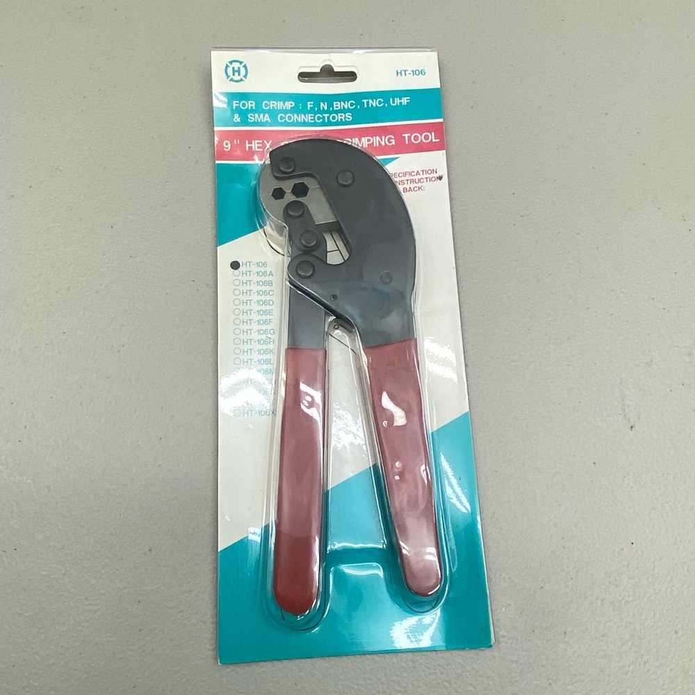 HT-106 Crimping Tool with Red Handles